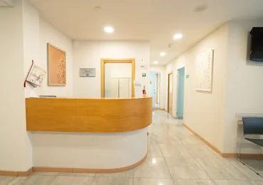 La sala d'attesa dello studio di Via Machiavelli, a Pistoia