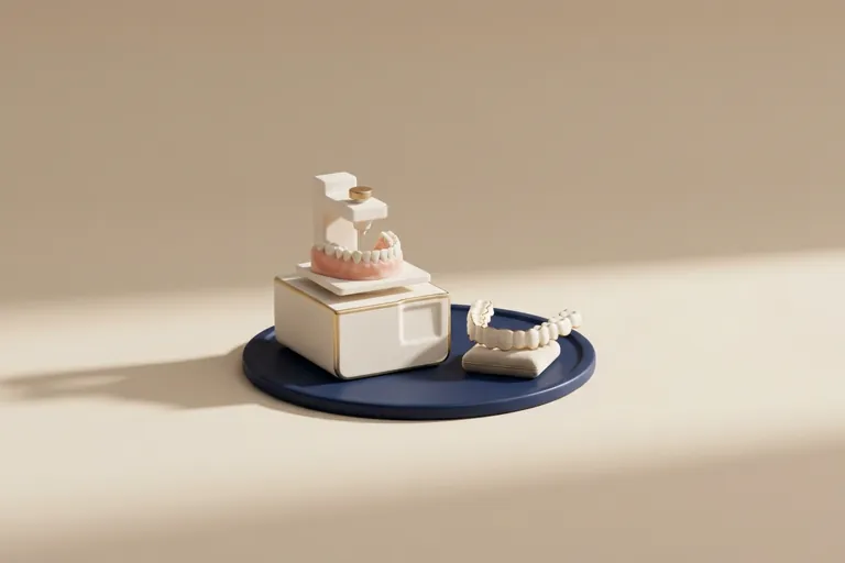 Diorama in miniatura del modello stampato dall'impronta digitale