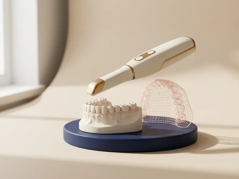 Impronta dentale digitale a Pistoia: la postazione con monitor per la scansione nello studio